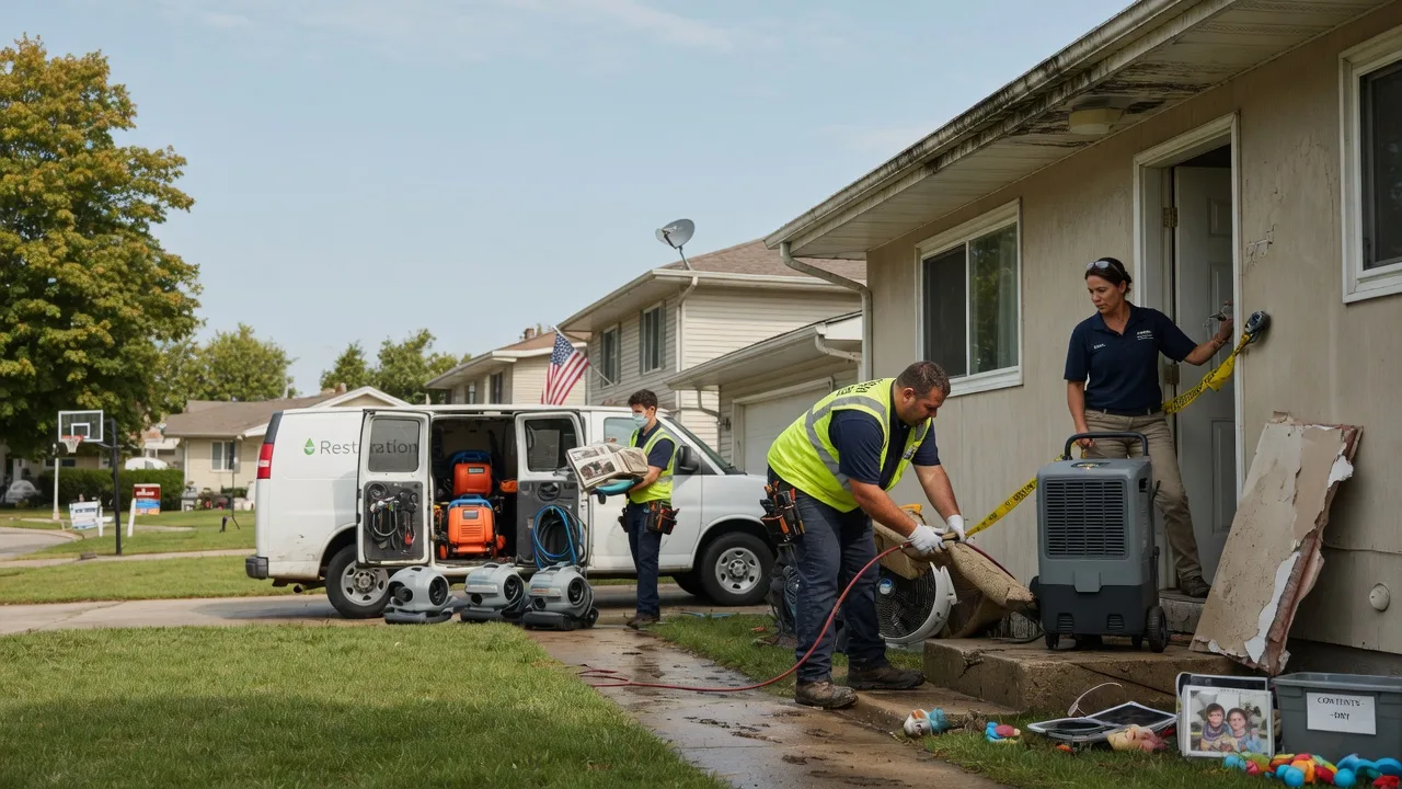 Water Damage Restoration in Harrisonville, PA near me